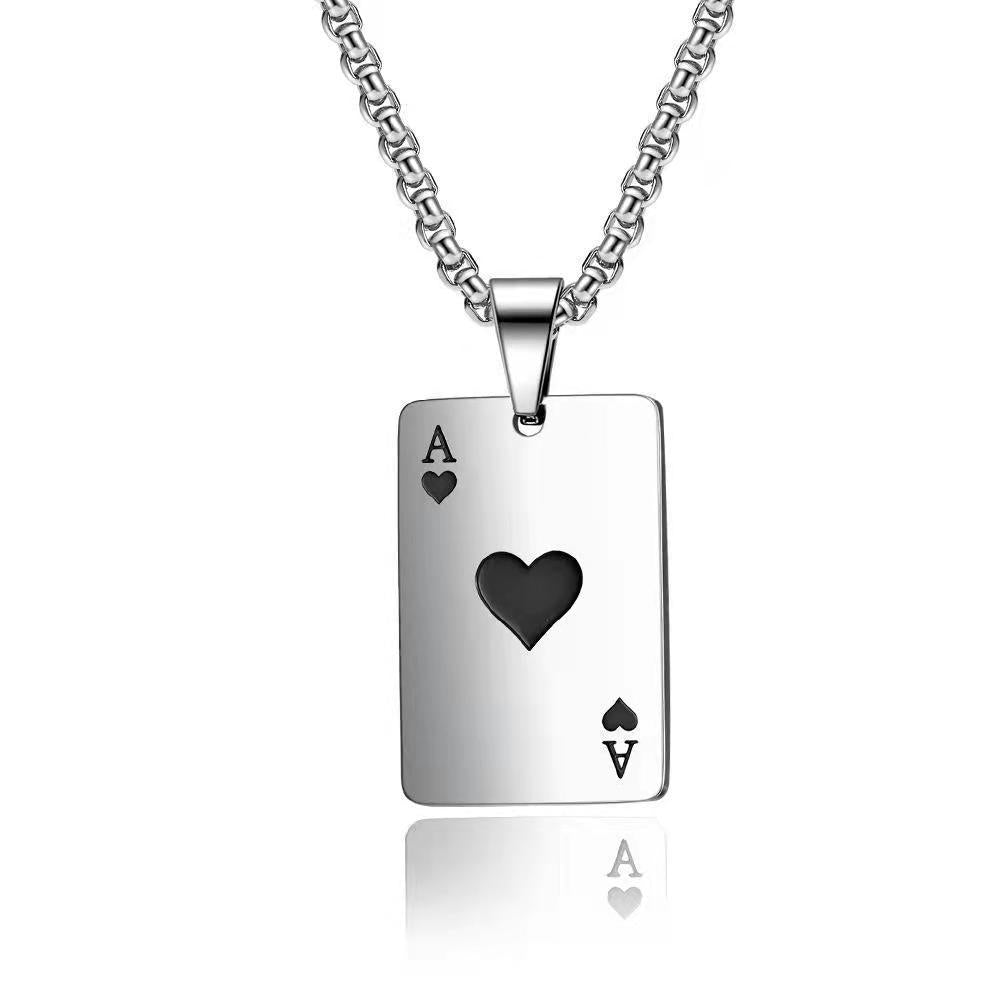 Fashion Niche Creative Of Spades Love Pendant Necklace