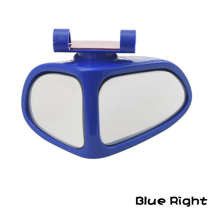 Car Reversing Small Round Mirror Front And Rear Wheel Wide-Angle Mirror Double-Sided Auxiliary Rearview 360 Adjustable Wide Angle Side Rear View Mirror For Car