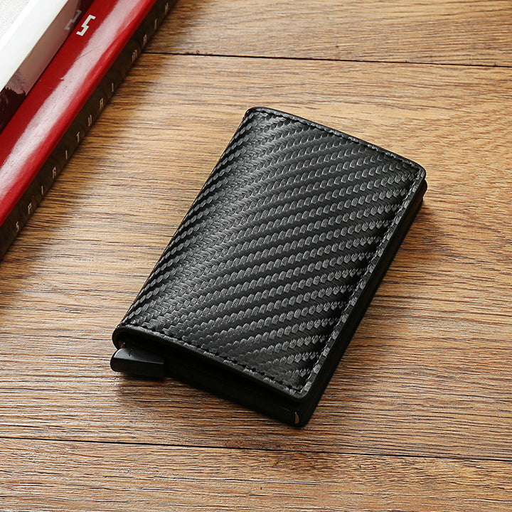 RFID Carbon Fiber Men's Wallet Aluminum Alloy