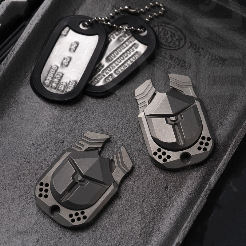 Titanium Alloy Mini Magnetic Decompression Push Brand Toy Pendant