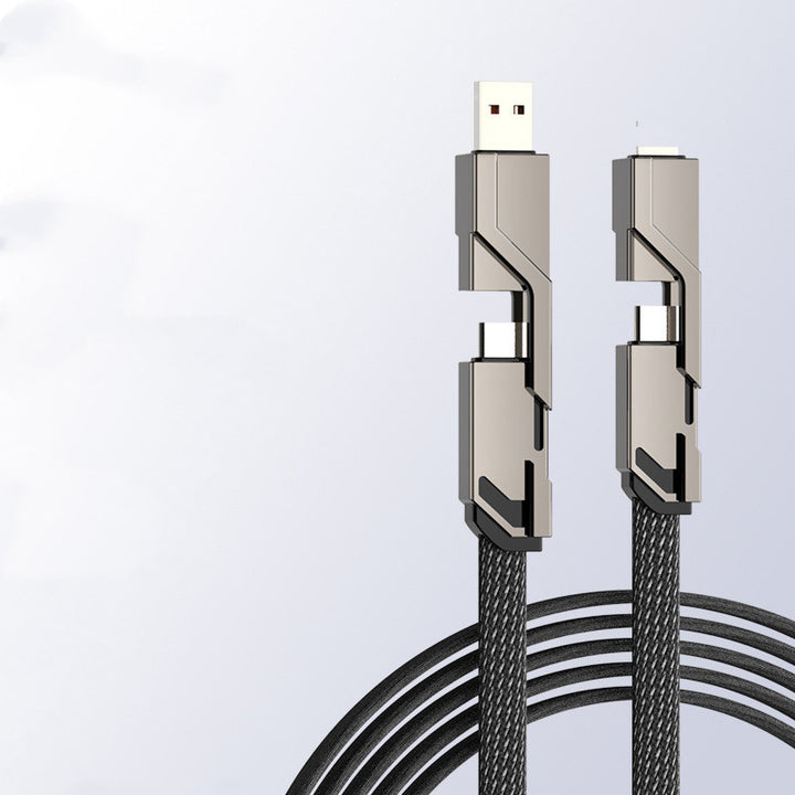 4-in-1 Data Cable For Fast Charging And Dual Use