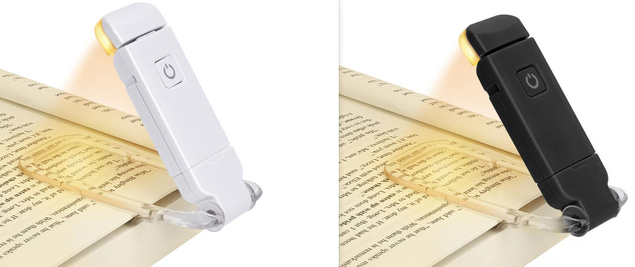 LED USB Rechargeable Book Reading Light Brightness Adjustable Eye Protection Clip Book Light Portable Bookmark Read Light