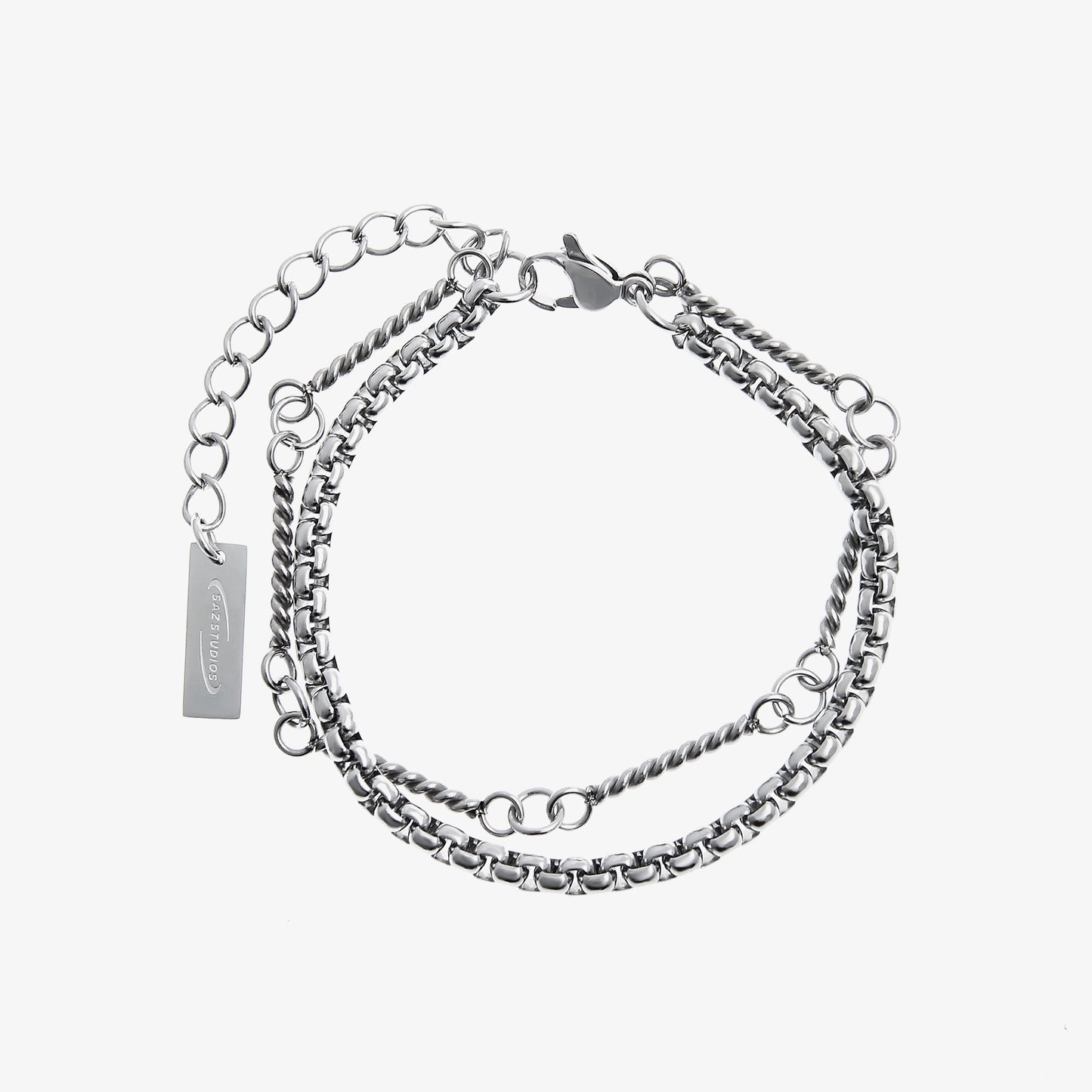 Double Layer Titanium Steel Bracelet For Men