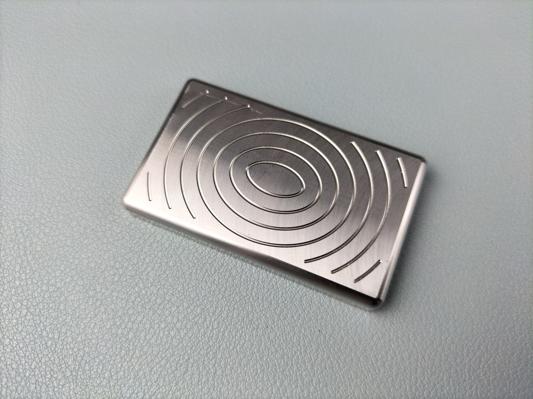 Stainless Steel Push Card Coin Office PC Toy