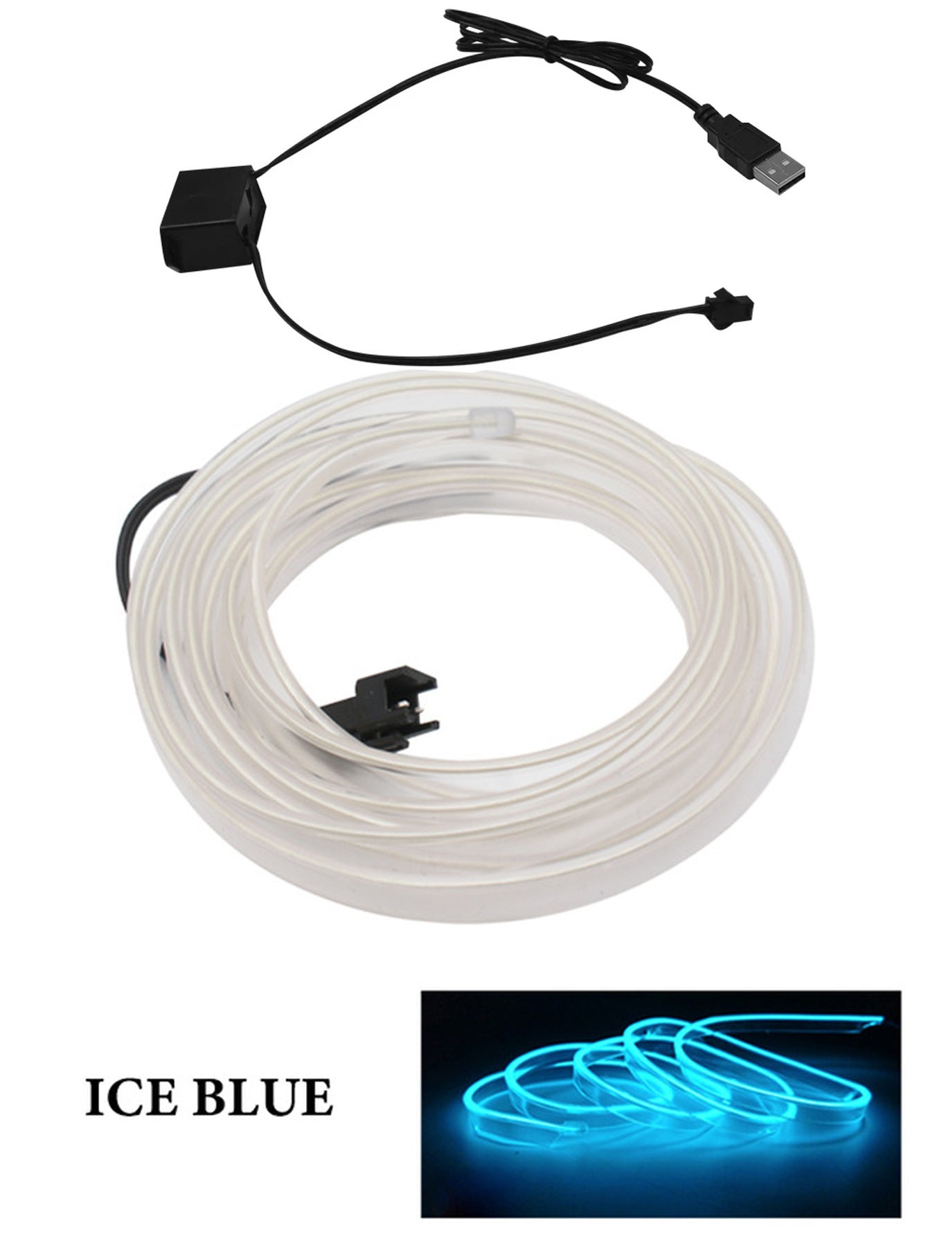 Car Led Decoration Cold Light Interior Modification Strip USB Car Atmosphere Light Lamp Line