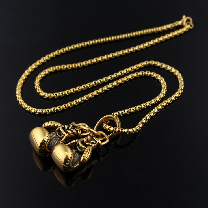 Men's Boxing Gloves Pendant Necklace