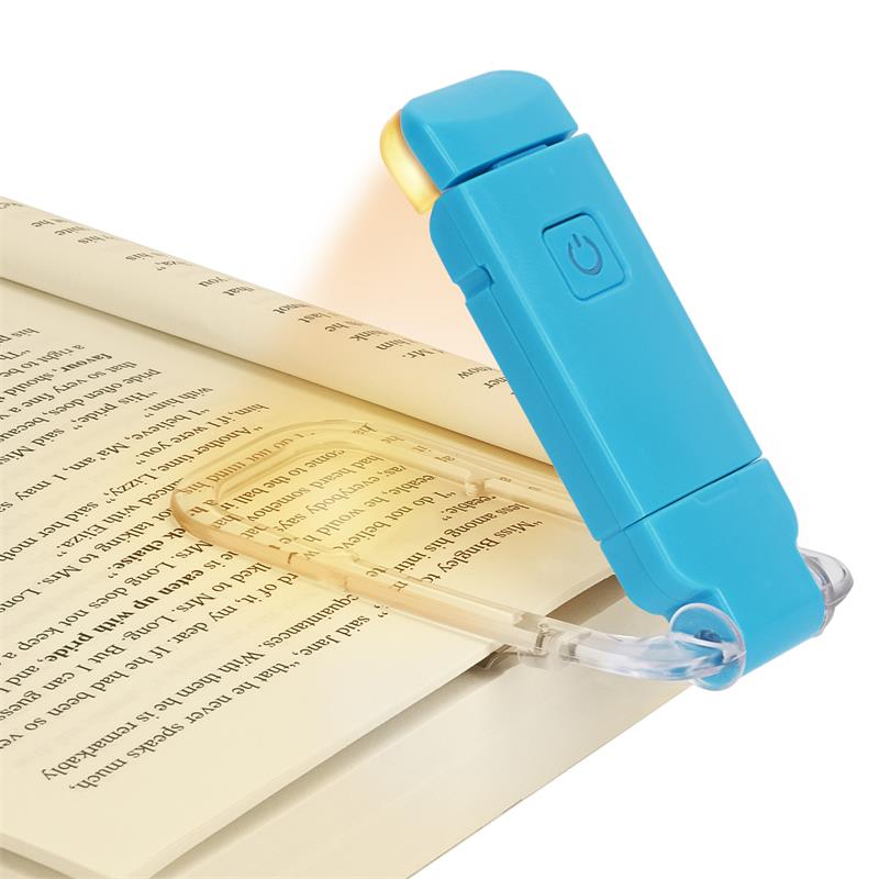 LED USB Rechargeable Book Reading Light Brightness Adjustable Eye Protection Clip Book Light Portable Bookmark Read Light