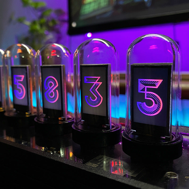 Creative Led Electronic Digital Clock Solid Wood Nixie – Mr.Tech.Dazzler