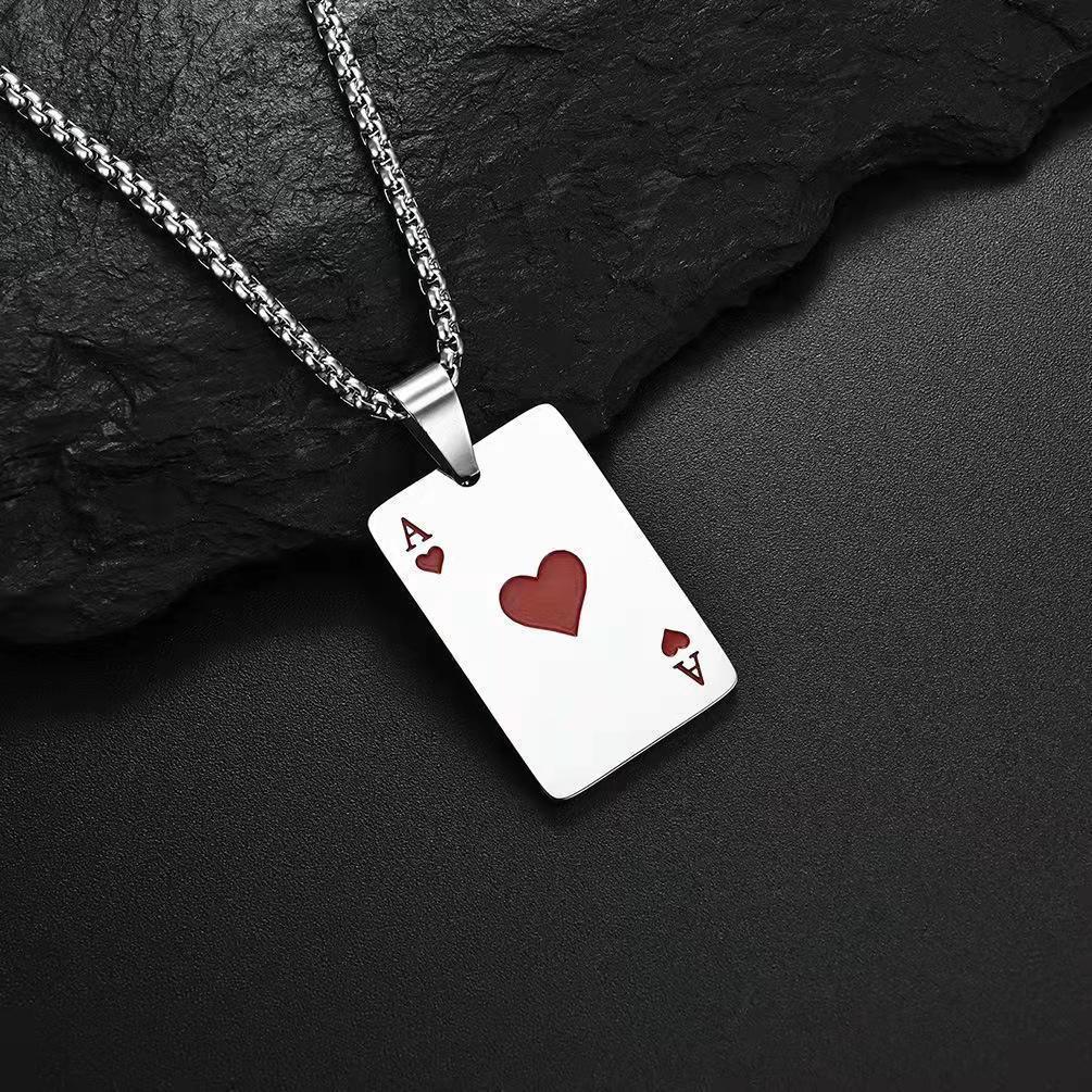 Fashion Niche Creative Of Spades Love Pendant Necklace