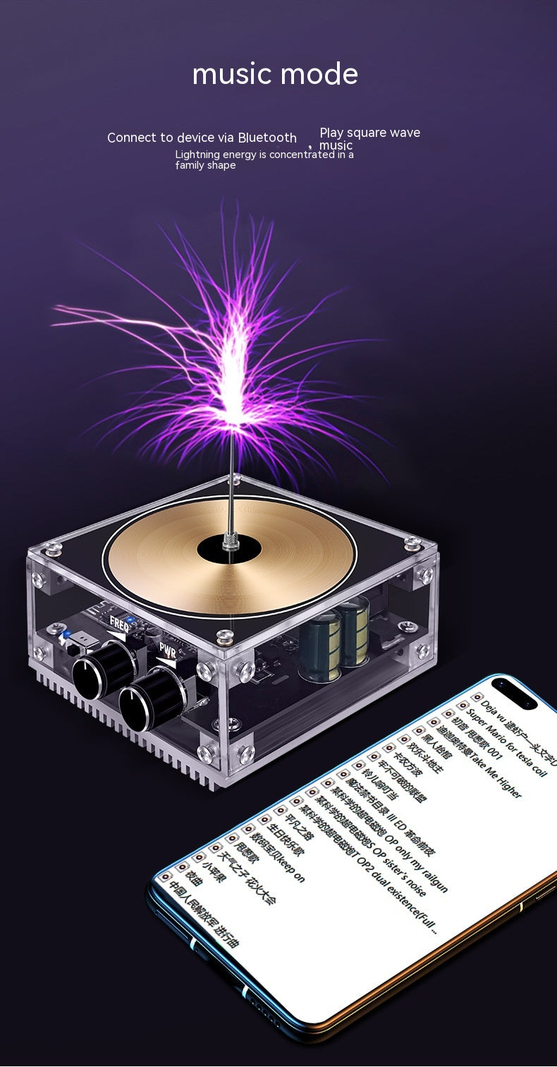 Music Tesla Coil Hand-touching Lightning Bluetooth In Palm