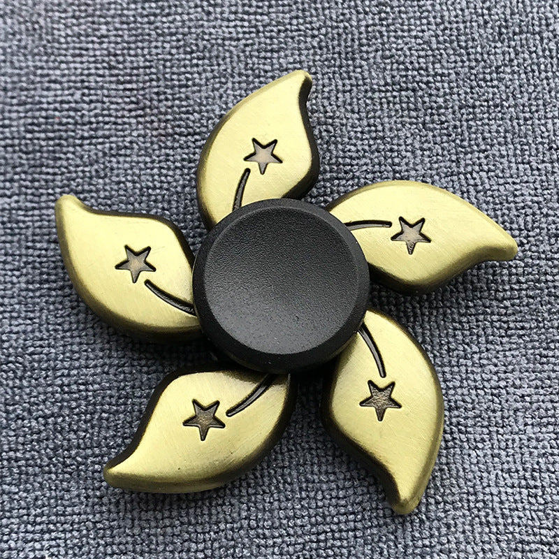 Bronze Alloy Fingertip Gyro Relieving Spinning Top Rotating Hand Spinner