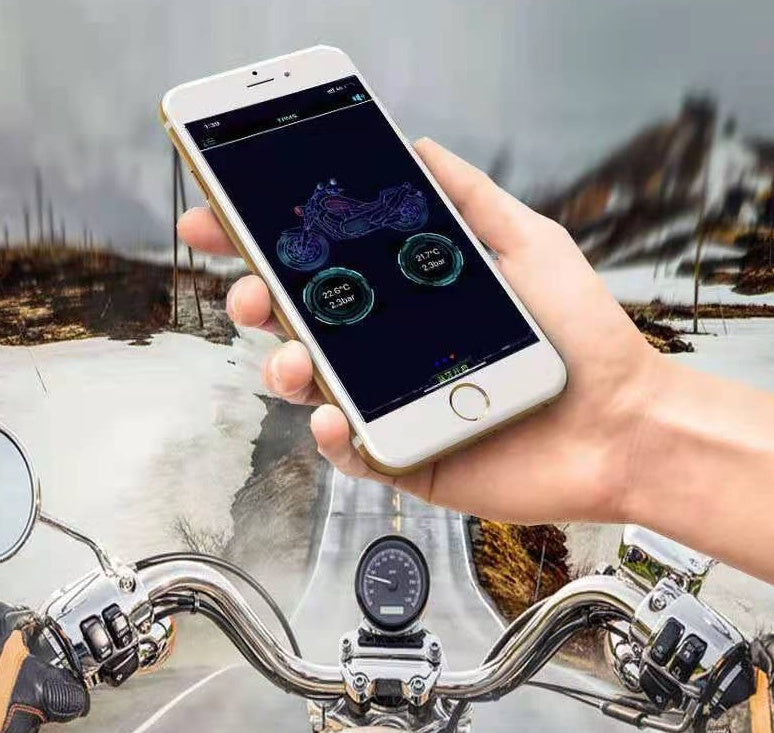 Wireless Tire Pressure Monitor For Detecting And Alarming Two-wheeled Electric Locomotive