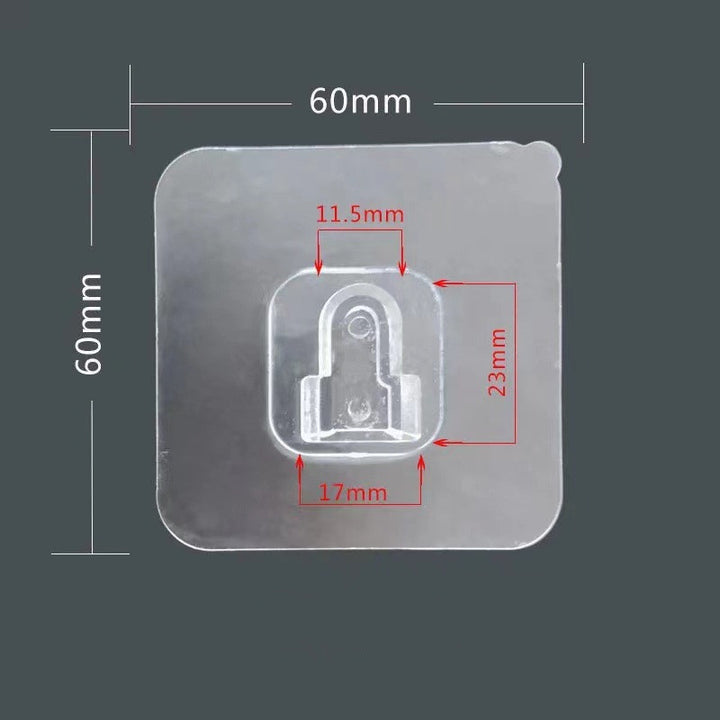 Strong Adhesive Snap Button, No Trace, No Punching, Hangable Double-sided Patch, Transparent Hook Buckle