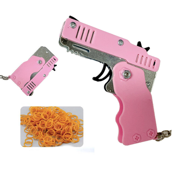 Folding Folding Leather Gun Alloy Model Toys