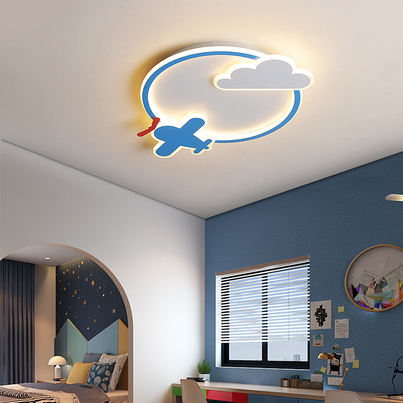 Cartoon Model Airplane Deer Bedroom Lamp