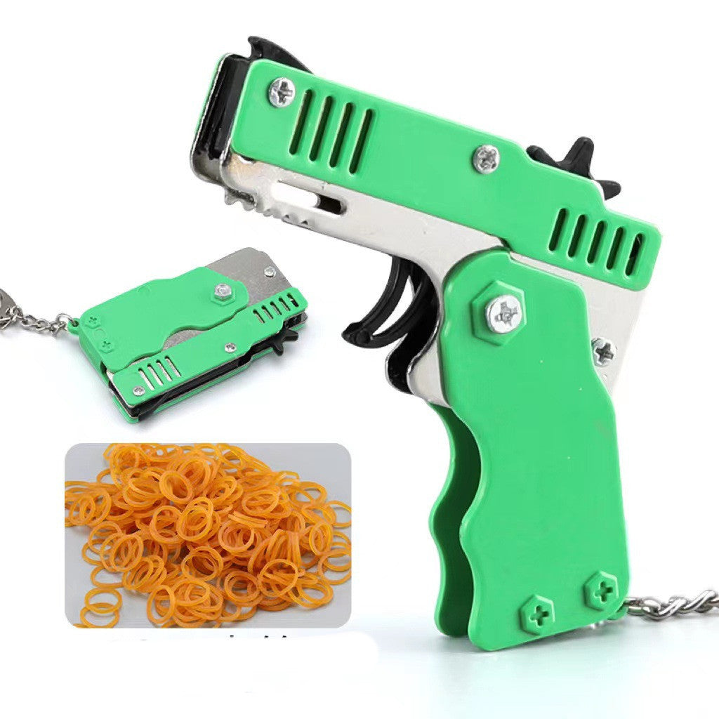 Folding Folding Leather Gun Alloy Model Toys