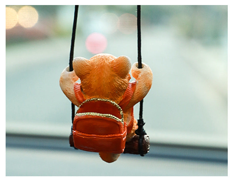 Car Aromatherapy Pendant Kitten Ornaments Inside Car Small Jewelry Rearview Mirror Pendant Accessories