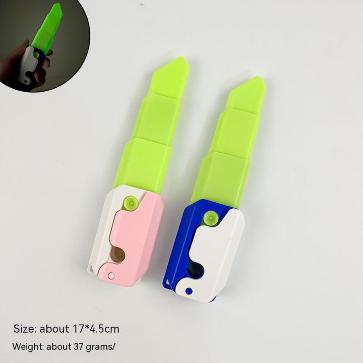 Retractable Radish Knife 3D Gravity Printing Retractable Children's Decompression Toy