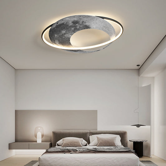 Planet Moon Ceiling Lamp Bedroom Creative