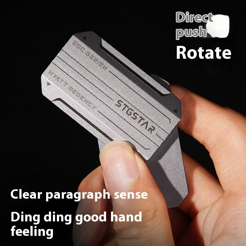 Stainless Steel Rhythm Edc Decompression Fingertip Gyro Rotating Toy