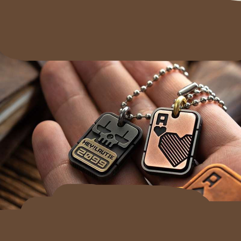 Pendant Chain Clown Poker Men's Pendant Couple