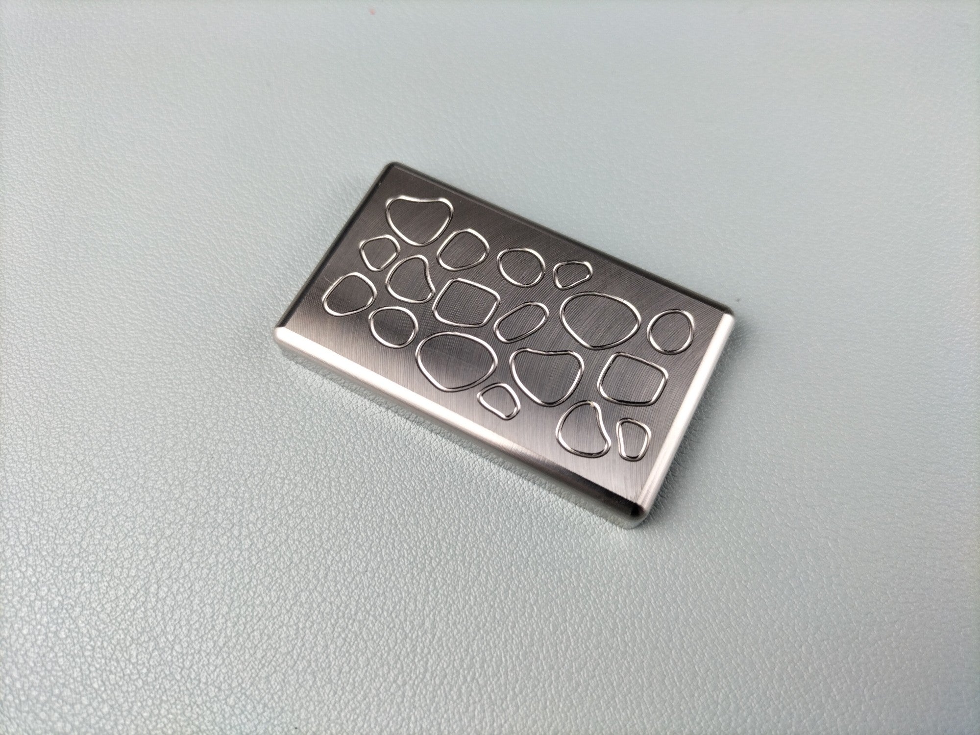 Stainless Steel Push Card Coin Office PC Toy