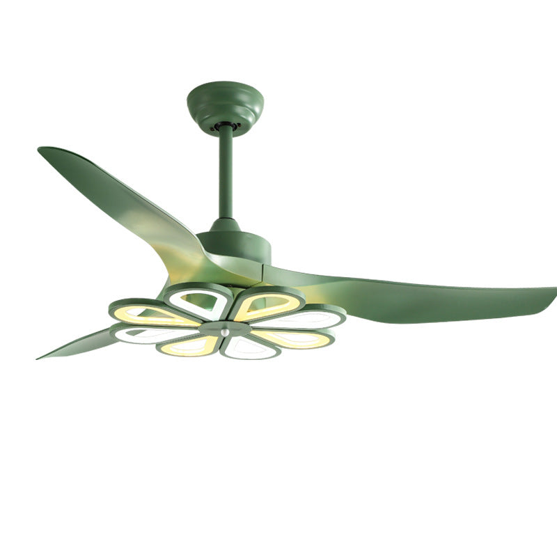 Nordic Modern Simple Frequency Conversion Ceiling Fan Light