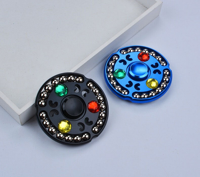 Lotus Steel Ball Fingertip Spinner Children's Metal Aluminum Alloy Decompression Toy