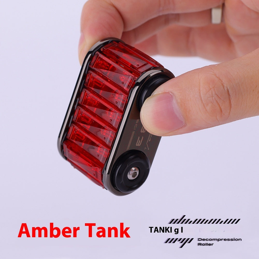 Amber Tank EDC Pressure Relief Toy Finger Fingertip Gyro For Decompression Alloy Handle Gift