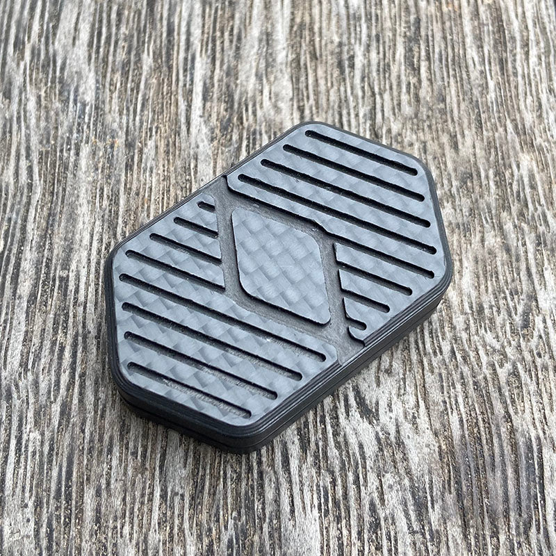 Carbon Fiber Rotary Push Card Coin Decompression Toy Fidget Spinner