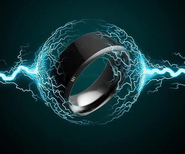 Smart Ring Wearable Device Multifunctional Black High-tech